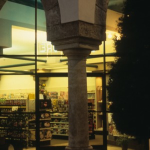Partial view, Cornwell Drug Store, Morganton, Burke County, North Carolina