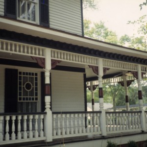Porch, George W. Wall House, Wallburg, Davidson County, North Carolina