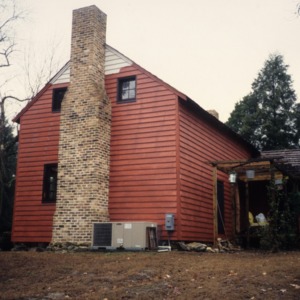 Side view with chimney, McGuire-Setzer House, Mocksville, Davie County, North Carolina