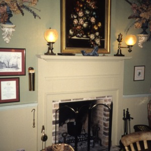 Fireplace, McGuire-Setzer House, Mocksville, Davie County, North Carolina