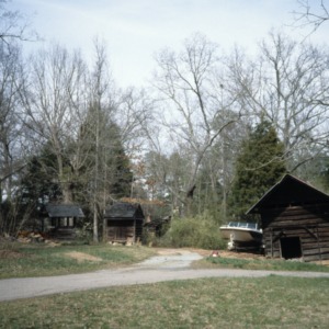 Outbuildings view, Leigh Farm, Durham County, North Carolina