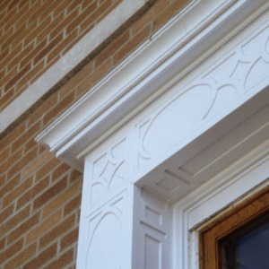 Window frame, Former Durham County Public Library, Durham, Durham County, North Carolina