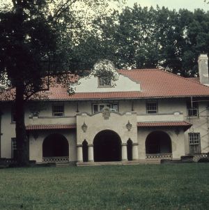 Front view, Hill House, Durham, Durham County, North Carolina