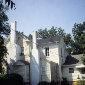Side view with chimneys, Wilkinson-Dozier House, Edgecombe County, North Carolina