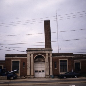 Front view, Winston-Salem Union Station (Davis Garage), Winston-Salem, Forsyth County, North Carolina