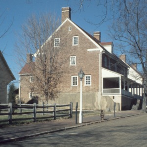 Side view, Salem Tavern, Winston-Salem, Forsyth County, North Carolina