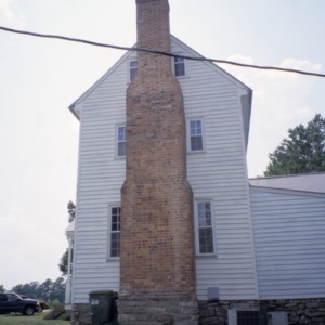 Side view with chimney, William A. Jeffreys House, Franklin County, North Carolina