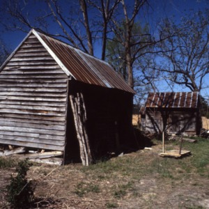Outbuilding view, Massenburg Plantation (Woodleaf Plantation), Franklin County, North Carolina