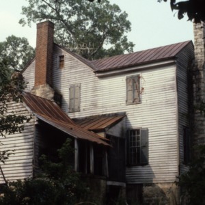 Rear view, Massenburg Plantation (Woodleaf Plantation), Franklin County, North Carolina