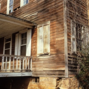 Exterior detail, Andrew Carpenter House, Gaston County, North Carolina