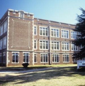Partial view, Former Gastonia High School, Gastonia, Gaston County, North Carolina