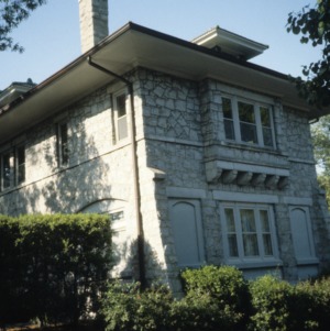 Partial view, Latham-Baker House, Greensboro, Guilford County, North Carolina