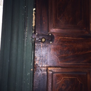 Door detail, Charles Benbow House, Oak Ridge, Guilford County, North Carolina