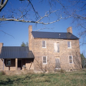 Front view, Charles Benbow House, Oak Ridge, Guilford County, North Carolina