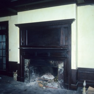 Fireplace, John Galloway House, Greensboro, Guilford County, North Carolina
