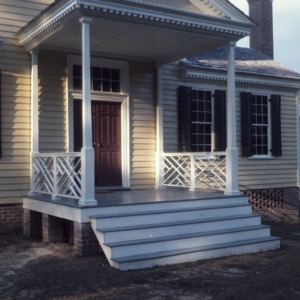 Porch, Sally-Billy House, Halifax, Halifax County, North Carolina