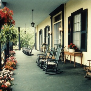 Porch, Woodfield Inn, Flat Rock, Henderson County, North Carolina