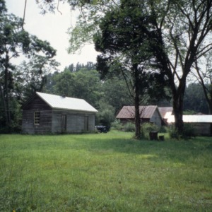 Outbuilding view, David A. Barnes House, Murfreesboro, Hertford County, North Carolina
