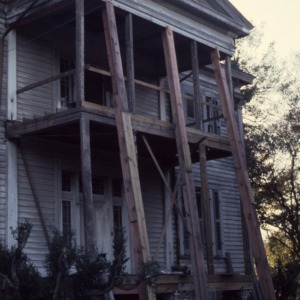 Portico, Myrick-Yeates-Vaughn House, Murfreesboro, Hertford County, North Carolina