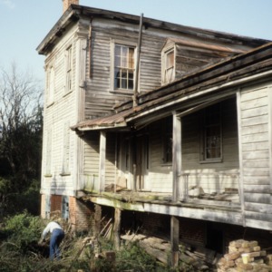 Porch, Myrick-Yeates-Vaughn House, Murfreesboro, Hertford County, North Carolina
