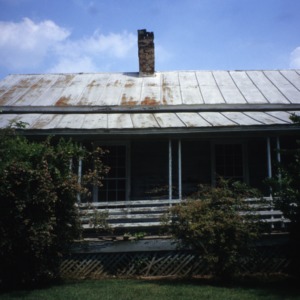 Partial view, George Houston House (Walls-Houston House), Iredell County, North Carolina
