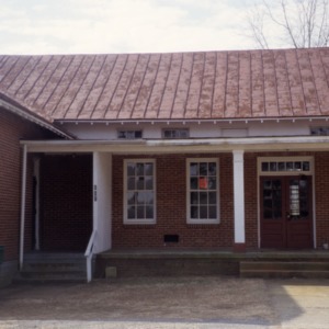 Partial view, Princeton Graded School, Princeton, Johnston County, North Carolina