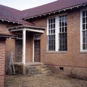 Exterior detail, Princeton Graded School, Princeton, Johnston County, North Carolina