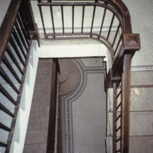 Stairs, Wilrik Hotel, Sanford, Lee County, North Carolina