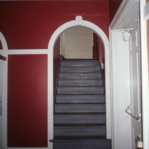 Interior view with stairs, Grainger High School, Kinston, Lenoir County, North Carolina