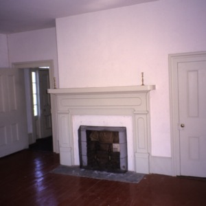 Interior view with fireplace, Greene-Sharpe House, Bakersville, Mitchell County, North Carolina