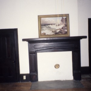 Interior view with fireplace, Greene-Sharpe House, Bakersville, Mitchell County, North Carolina