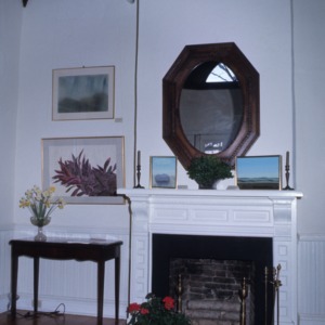 Interior view with fireplace, Horace Williams House, Chapel Hill, Orange County, North Carolina
