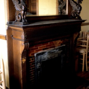 Fireplace, Dr. J. Howell Way House, Waynesville, Haywood County, North Carolina