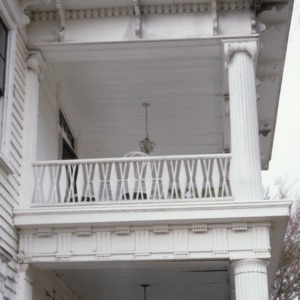 Portico detail, Atkinson-Smith House, Johnston County, North Carolina