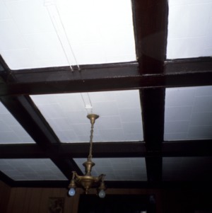 Ceiling detail, Shook House, Clyde, Haywood County, North Carolina