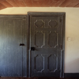 Interior view with door, Harper House, Randolph County, North Carolina