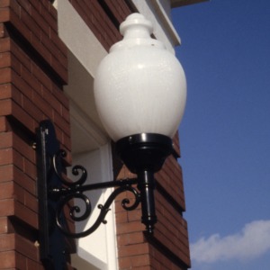 Exterior lighting detail, Patterson Building, Maxton, Robeson County, North Carolina