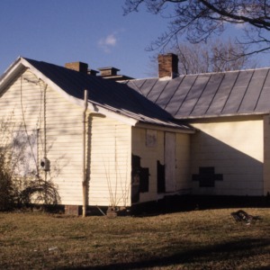 Rear view, 406 Phillips Street, Edenton Cotton Mill Village, Edenton, Chowan County, North Carolina