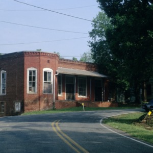 Front view, Company Store and Office, Glencoe Mill Village, Glencoe, Alamance County, North Carolina