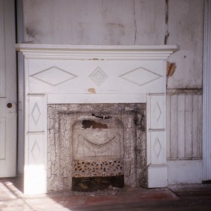 Fireplace, Holt-Heritage House, Glencoe Mill Village, Glencoe, Alamance County, North Carolina