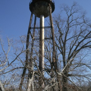 View, Water Tower, Glencoe Mill Village, Glencoe, Alamance County, North Carolina
