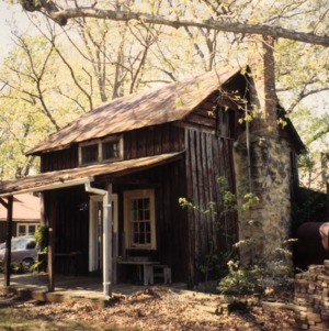 Outbuilding view, Reuben Wallace McCollum House, Reidsville, Rockingham County, North Carolina