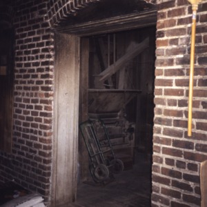Door, China Grove Roller Mill, China Grove, Rowan County, North Carolina