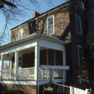 View with porch, John Stirewalt House, Rowan County, North Carolina
