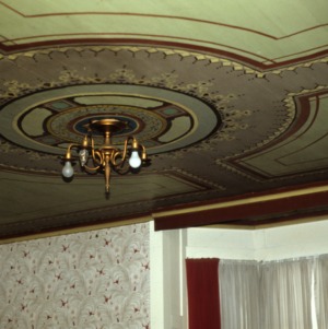 Ceiling detail, Rucker-Eaves House, Rutherfordton, Rutherford County, North Carolina