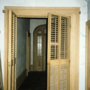 Interior door, Oakley Hall, Ridgeway, Warren County, North Carolina