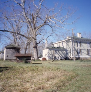 View and outbuildings, Oakley Hall, Ridgeway, Warren County, North Carolina