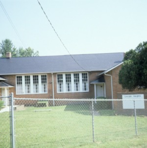 View, Lincoln Heights Rosenwald School, Wilkesboro, Wilkes County, North Carolina