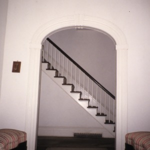 Arch with stairway, Moses Rountree House, Wilson County, North Carolina