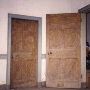 Interior view with door, Durrett-Jarrett House, Yadkin County, North Carolina